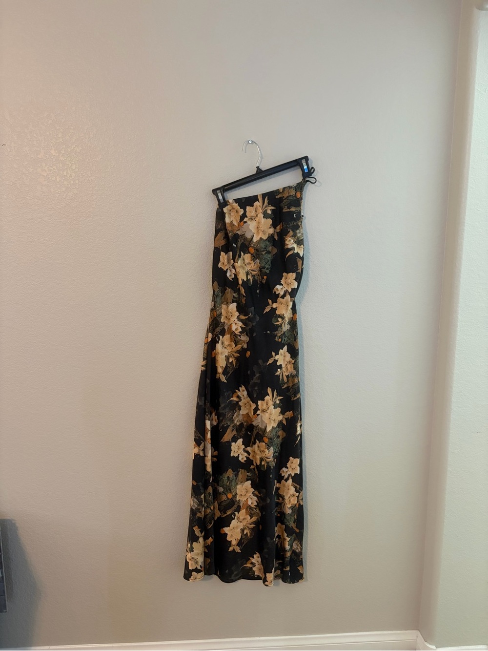 ShopLunaB Emory Park One Shoulder Maxi Dress with Floral Print